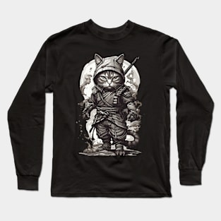 ninja cat Long Sleeve T-Shirt